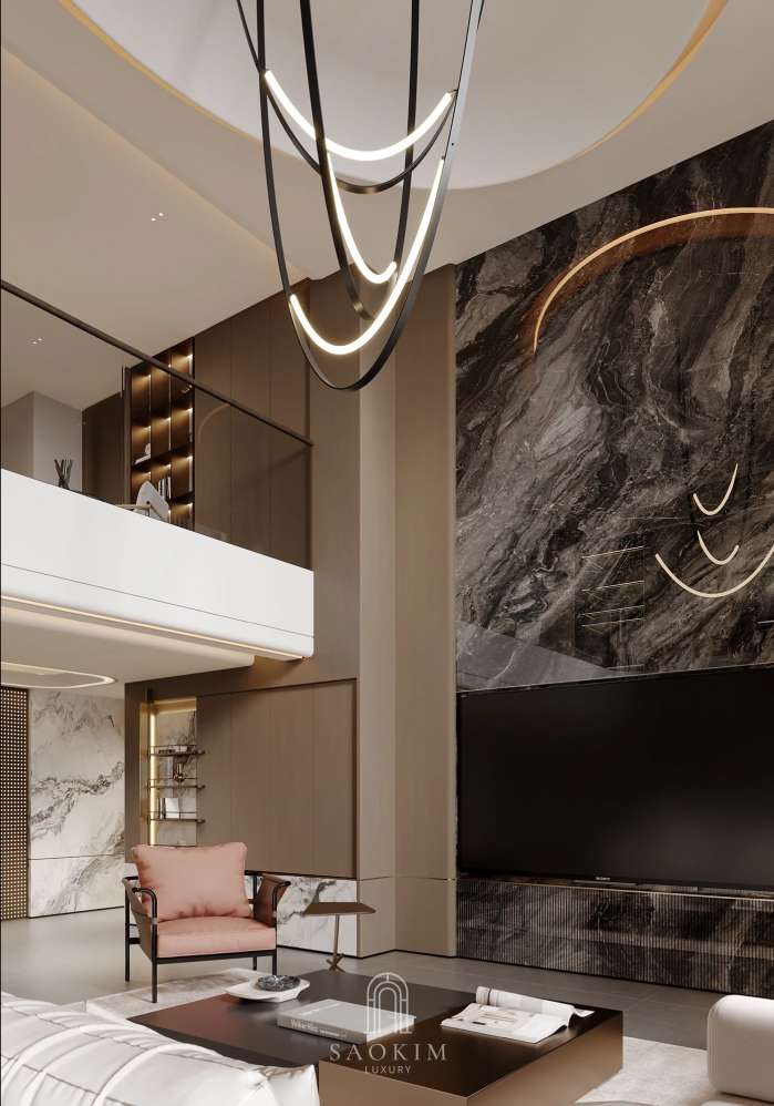 Phong cách nội thất Luxury sử dụng chất liệu cao cấp, sang trọng